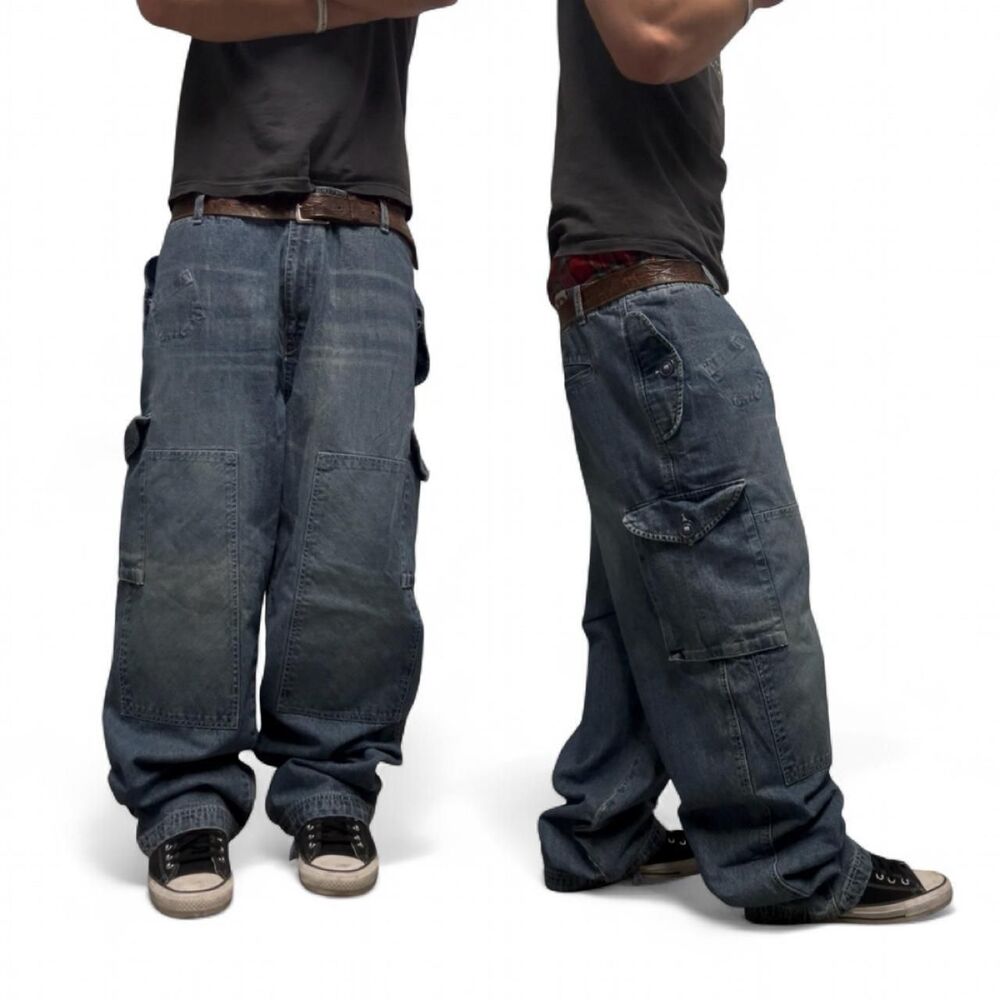 Akademiks Men's Blue and Navy Jeans